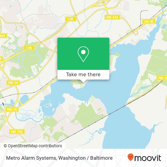 Metro Alarm Systems map