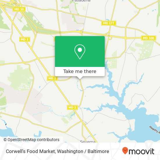 Mapa de Corwell's Food Market