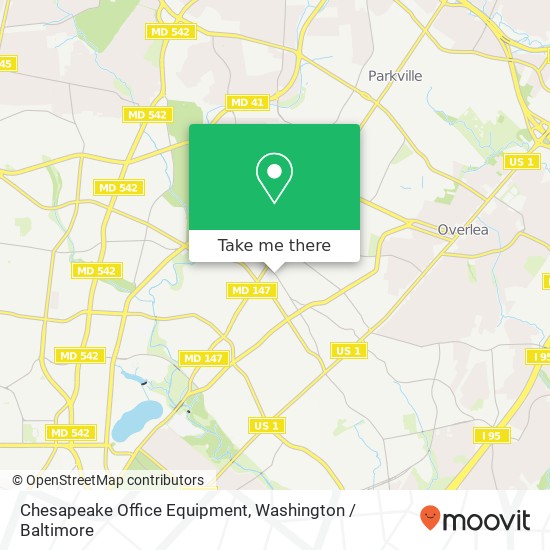 Chesapeake Office Equipment map