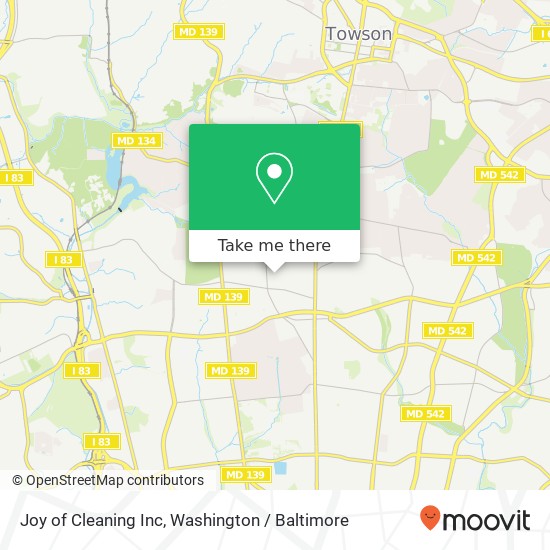 Joy of Cleaning Inc map