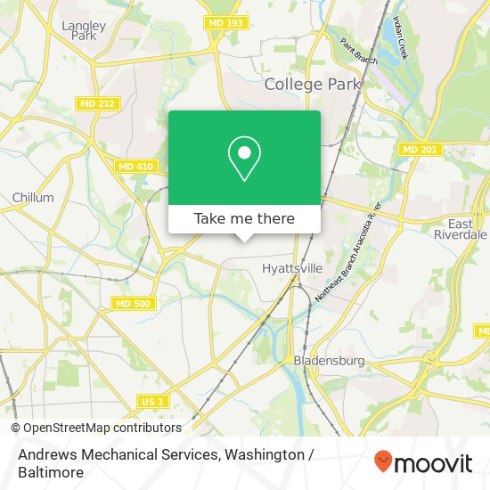 Andrews Mechanical Services map