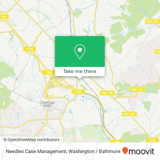 Needles Case Management map