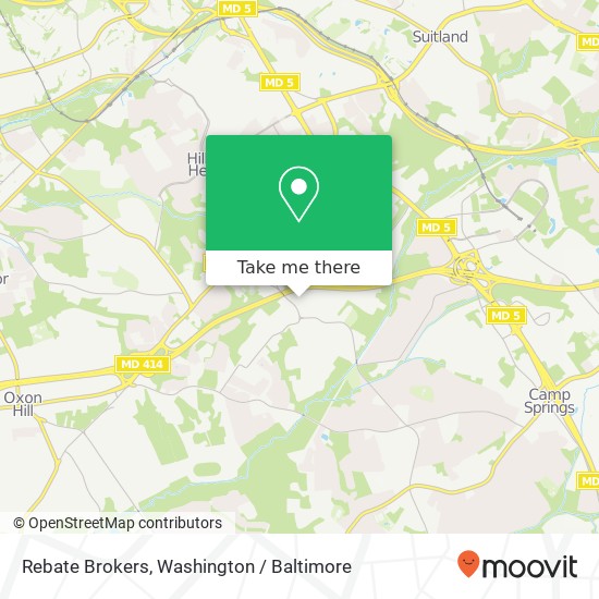 Rebate Brokers map