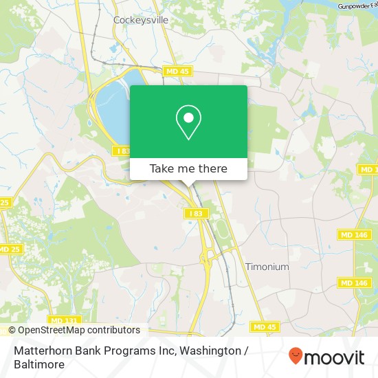 Mapa de Matterhorn Bank Programs Inc