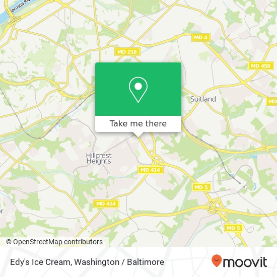 Edy's Ice Cream map