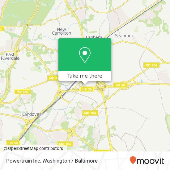 Powertrain Inc map