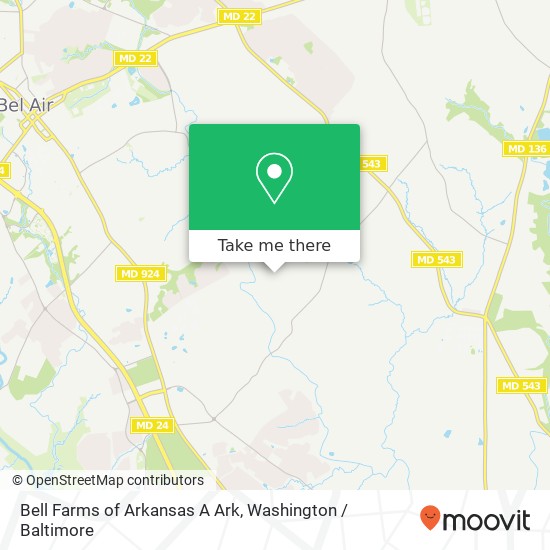 Mapa de Bell Farms of Arkansas A Ark