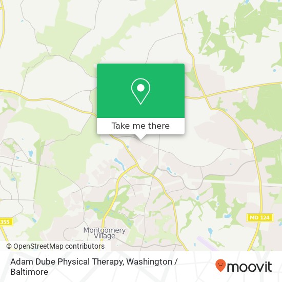 Adam Dube Physical Therapy map
