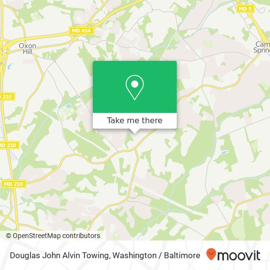 Mapa de Douglas John Alvin Towing