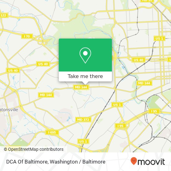 Mapa de DCA Of Baltimore