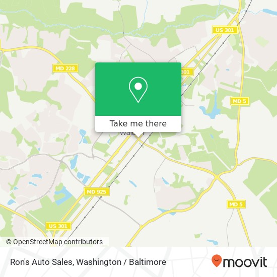 Ron's Auto Sales map