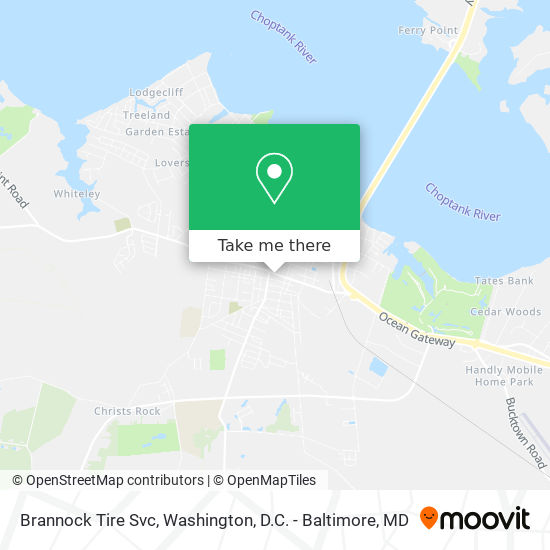 Brannock Tire Svc map