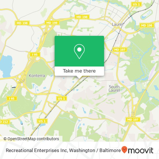 Recreational Enterprises Inc map