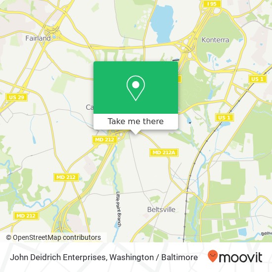 Mapa de John Deidrich Enterprises