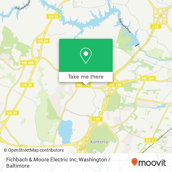 Mapa de Fichbach & Moore Electric Inc