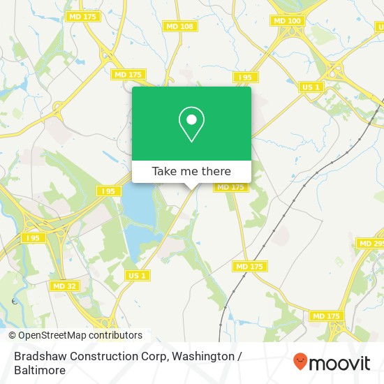 Bradshaw Construction Corp map