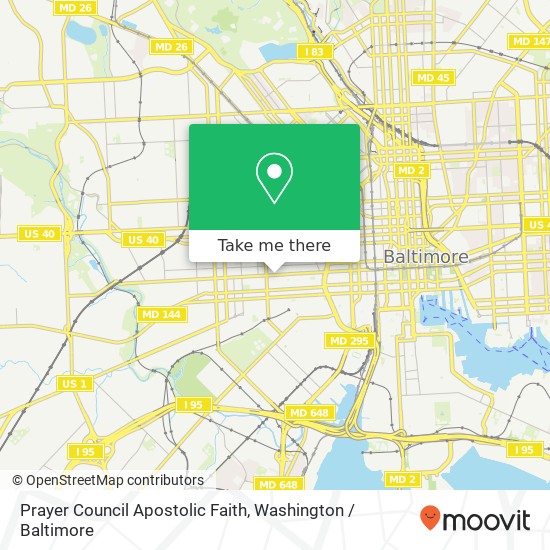 Prayer Council Apostolic Faith map