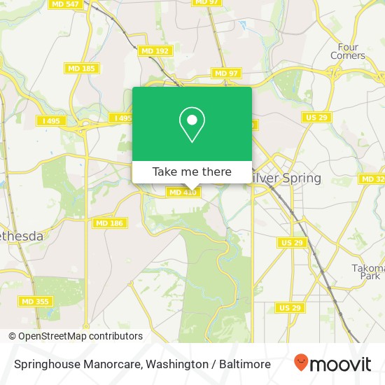 Mapa de Springhouse Manorcare