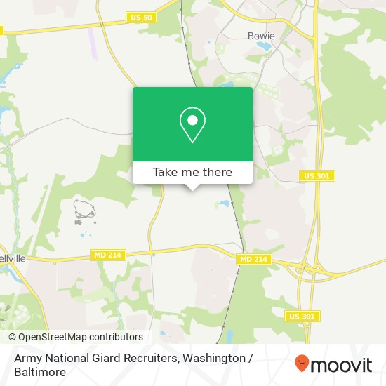 Army National Giard Recruiters map