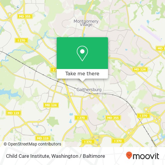 Child Care Institute map