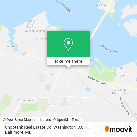 Choptank Real Estate Co map