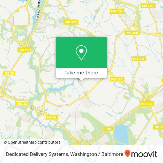 Dedicated Delivery Systems map