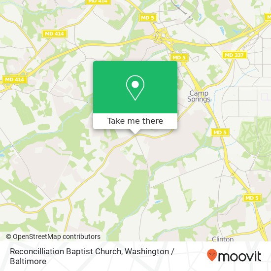 Reconcilliation Baptist Church map