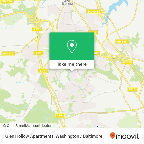 Mapa de Glen Hollow Apartments