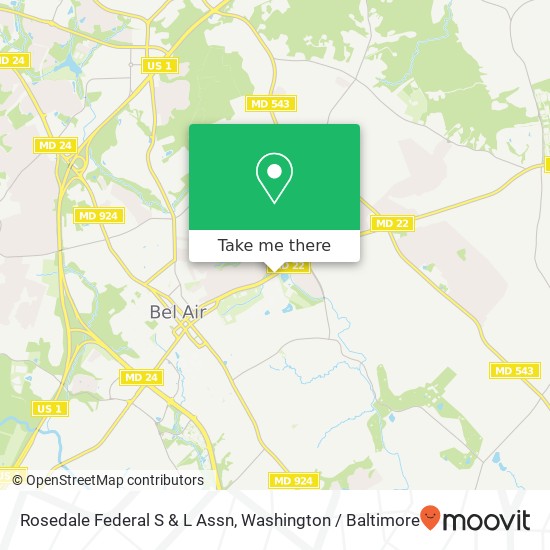 Mapa de Rosedale Federal S & L Assn