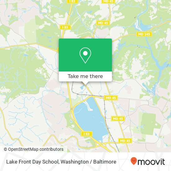 Lake Front Day School map