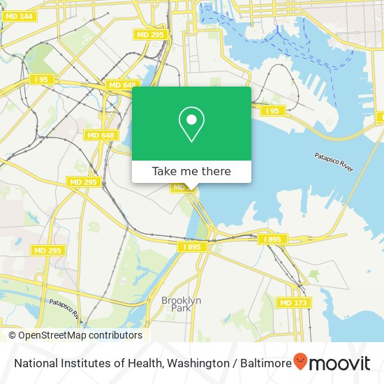 Mapa de National Institutes of Health