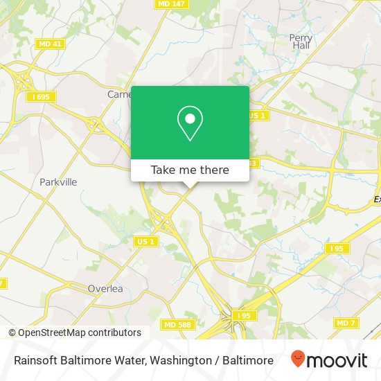 Rainsoft Baltimore Water map