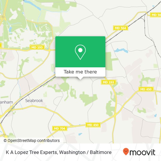 K A Lopez Tree Experts map