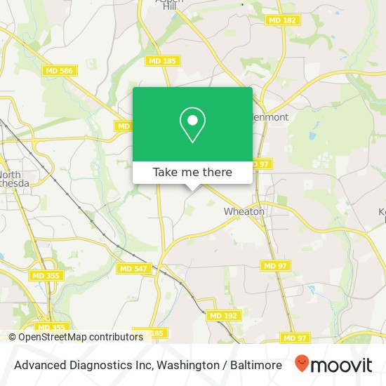 Mapa de Advanced Diagnostics Inc