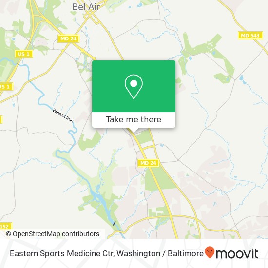 Eastern Sports Medicine Ctr map