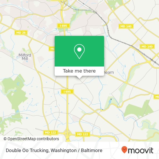 Double Oo Trucking map