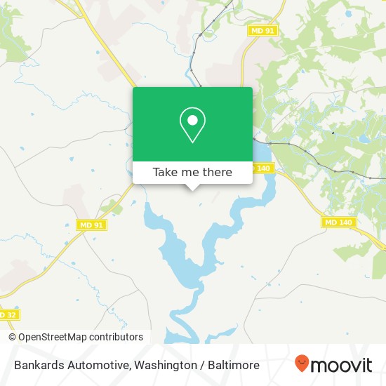 Bankards Automotive map