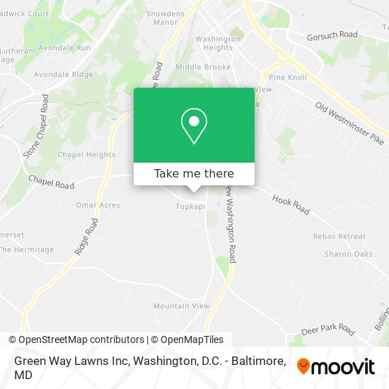 Green Way Lawns Inc map