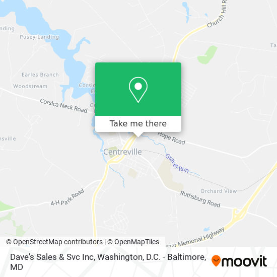 Dave's Sales & Svc Inc map