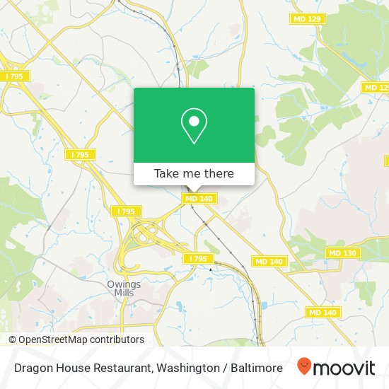 Mapa de Dragon House Restaurant