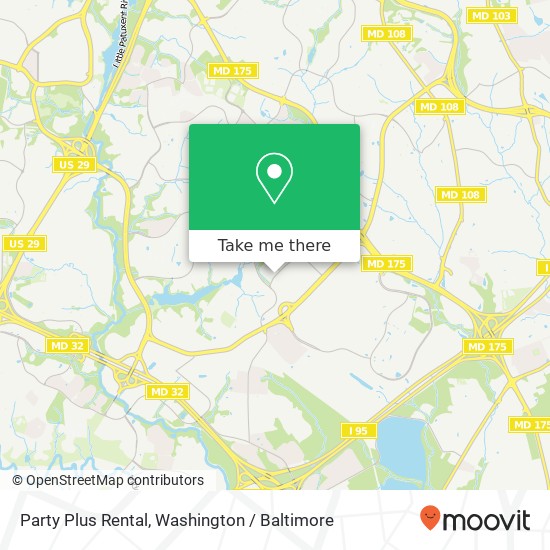 Party Plus Rental map