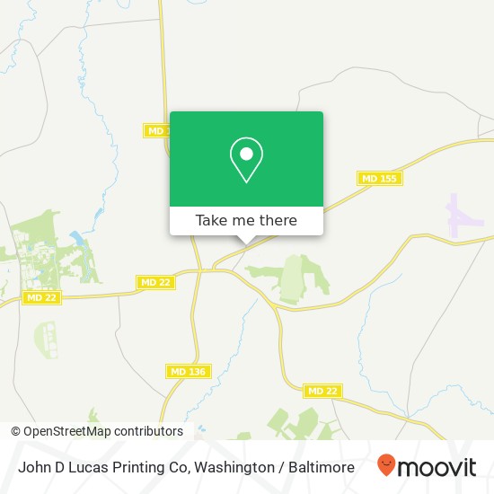 Mapa de John D Lucas Printing Co