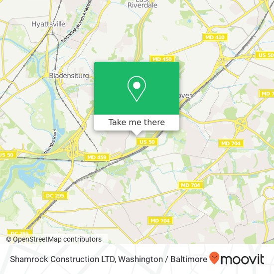 Mapa de Shamrock Construction LTD