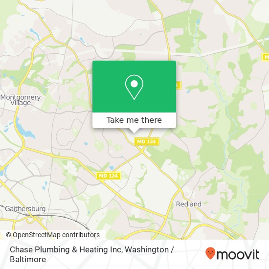 Mapa de Chase Plumbing & Heating Inc