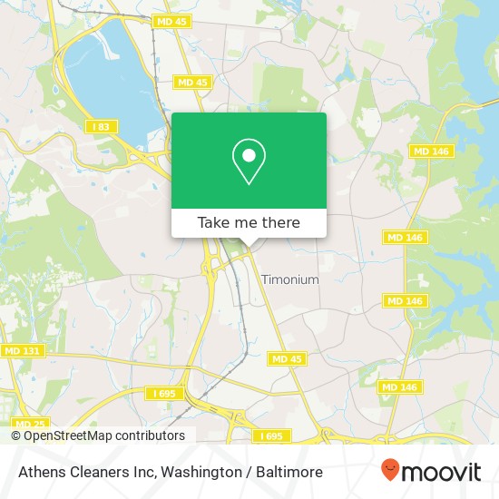 Athens Cleaners Inc map