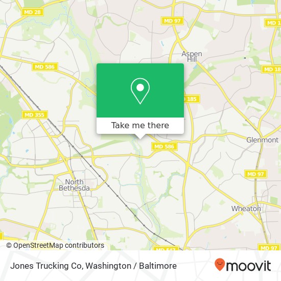 Mapa de Jones Trucking Co