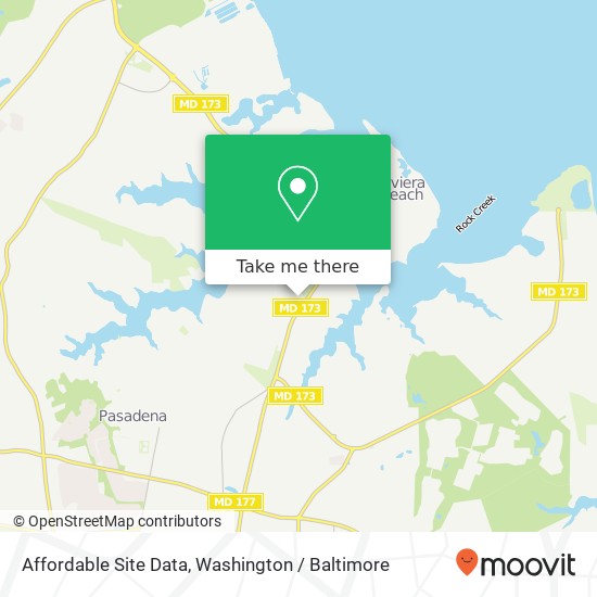 Affordable Site Data map