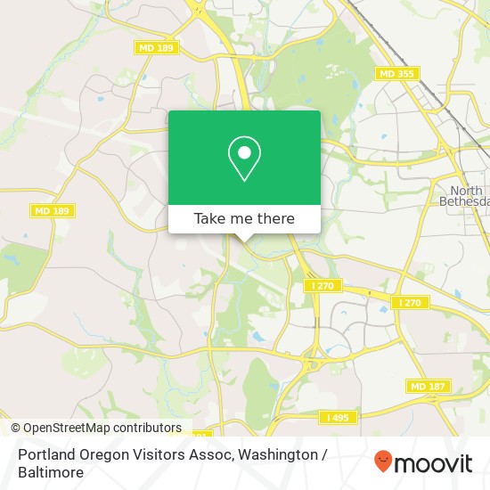 Portland Oregon Visitors Assoc map