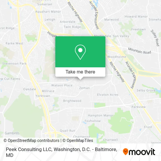 Peek Consulting LLC map