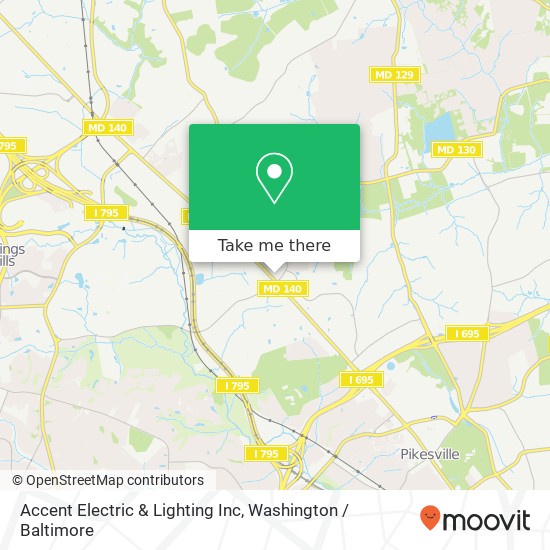 Accent Electric & Lighting Inc map